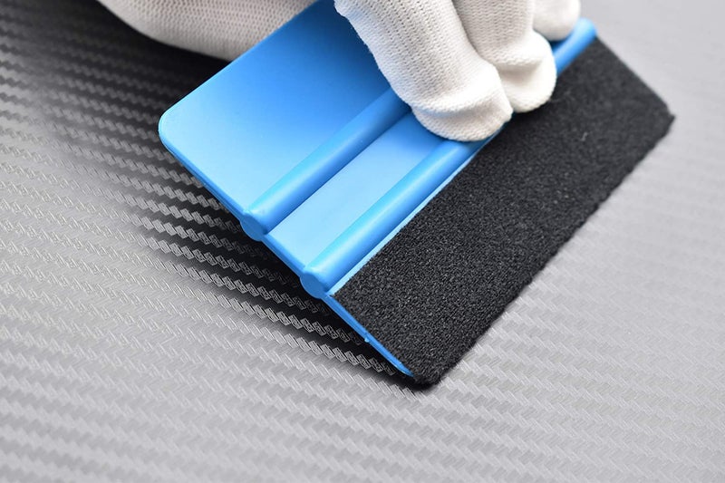 Gebildet Durable Black Felt Edge Squeegee 4 Inch for Car Vinyl Film Wrapping Decal Squeegee Window Tint Work, Professional Scratch free Squeegee. Pack of 2 - Image 4